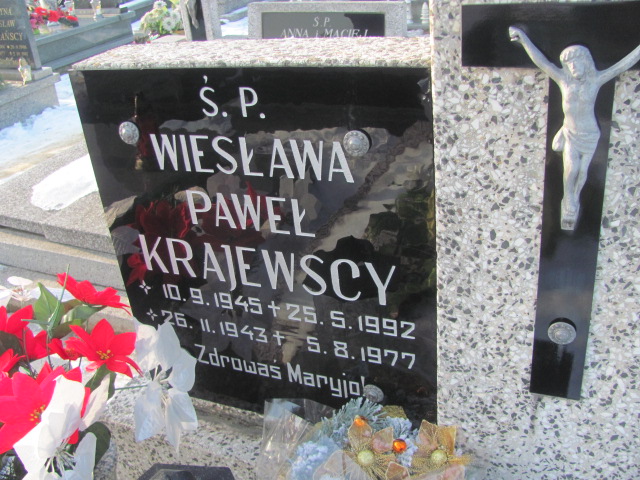 Wiesława Krajewska 1945 Kowalew - Grobonet - Wyszukiwarka osób pochowanych