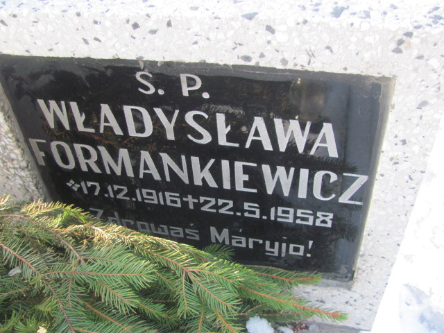 Władysława Formankiewicz 1916 Kowalew - Grobonet - Wyszukiwarka osób pochowanych