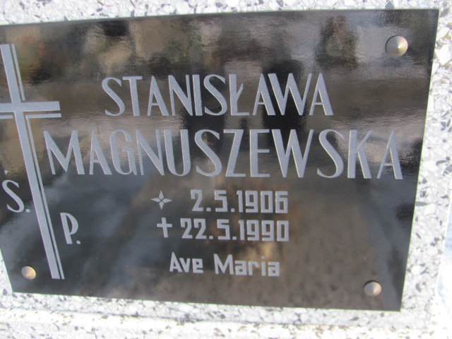 Stanisława Magnuszewska 1906 Kowalew - Grobonet - Wyszukiwarka osób pochowanych