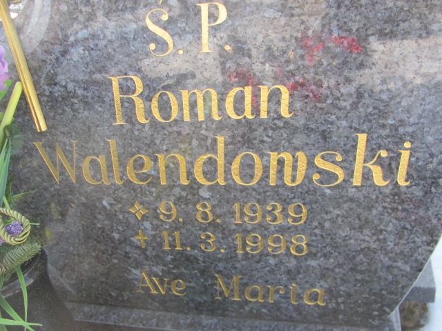 Roman Walendowski 1939 Kowalew - Grobonet - Wyszukiwarka osób pochowanych